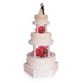 16Pcs White Small+Large Plastic Cake Pillars,Wedding Cake Pillars Stand,Fondant Cake Support Mold. 