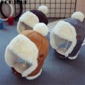 Kids Beanies Winter Baby Child Knitted Hat Kids Girls Russian Female Thicker Warm Caps Age For 2-6 Years Old Ushanka Hat 2019.