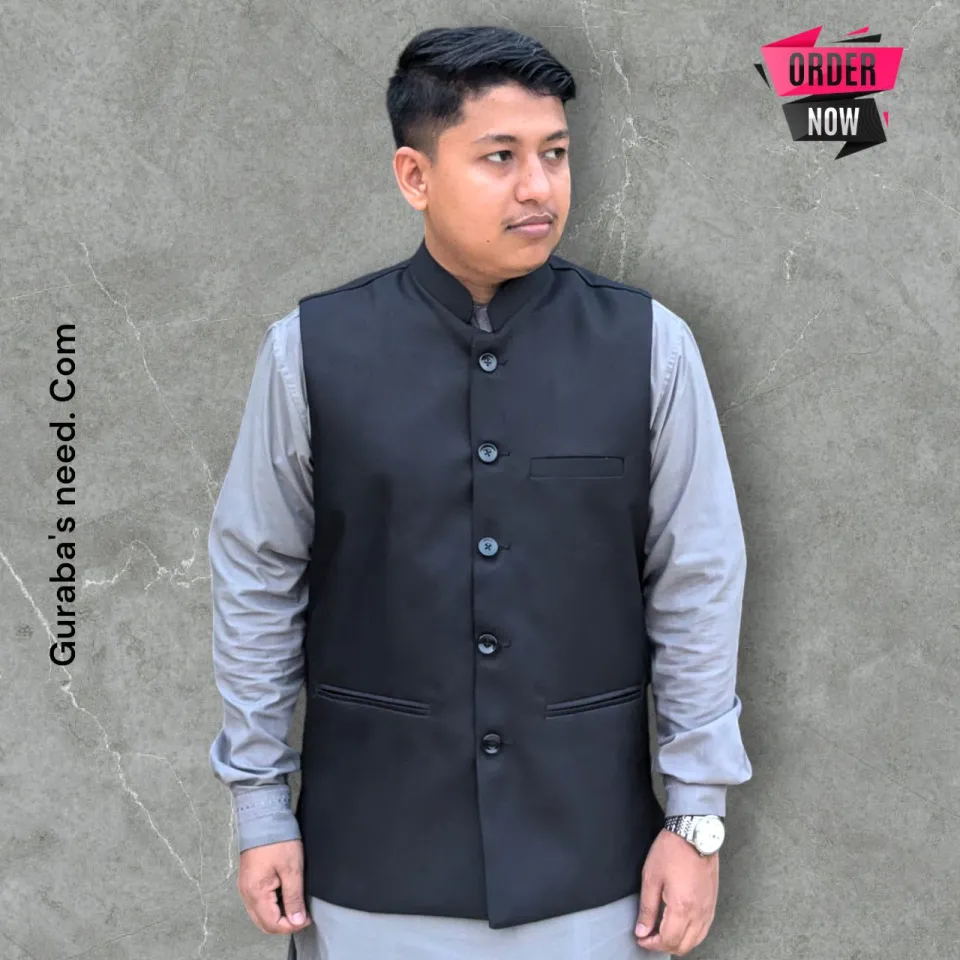 Color Mujib Coat Brown Solid Nehru Jacket Price In Bangladesh