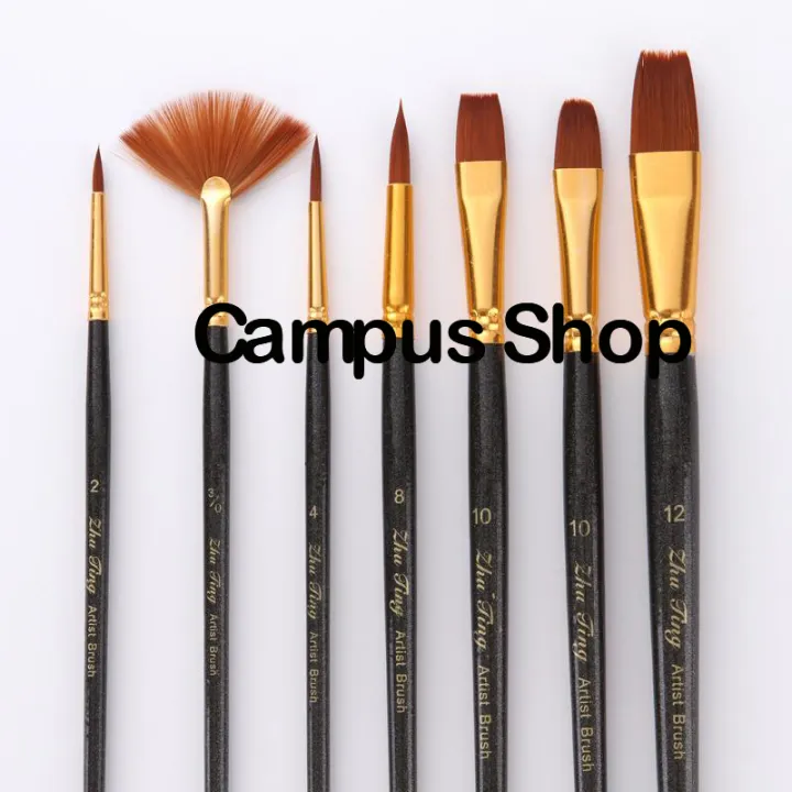7%20Pcs%20Nylon%20Paint%20Brush%20Set%20and%201%20Pieces%20Artist%20Color%20Palette%20-%20Image%204
