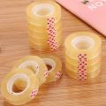 3Pcs Scotch Tape - Clear Tape Small Size Packaging Children's Student Stationery Office Tape Multi-functional Small Tape. 