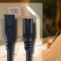 Power Extension Cord, Iec320 C7 to C8 Power Adapter Extension Cord with Switch Control with "8" Interface(null). 