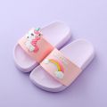 Rainbow Unicorn Slippers for Boys Girls New Summer Kids Beach Shoes Baby Toddler Soft Indoor Slippers Children Sandals Shoes. 