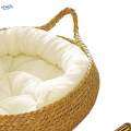 Cat Bed Basket Washable Cat House for Large Cats Small Dogs Kitten White Pillow 43x14cm.