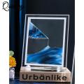 Moving Sand Art Picture Living Room Ornament 3d Three-dimensional Hourglass Painting Home Office Decoration Home Gift 5-inch (18x14cm).