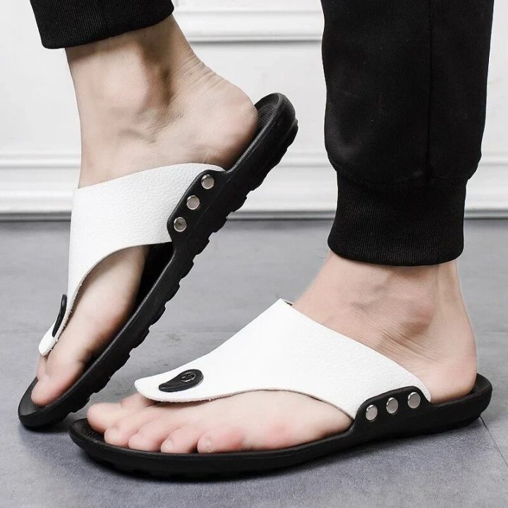 YRZL%20Slippers%20Summer%20Flip-Flops%20for%20Men%20Beach%20Slippers%20Brown%20Sandals%20Comfortable%20Shoes%20Non-Slip%20Bathroom%20Shoes%20Men%20Slides%20-%20Image%202