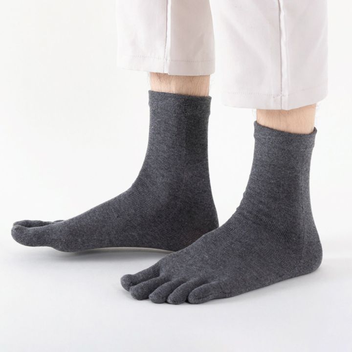 Toe%20Socks%20Men%20cotton%20Five%20Fingers%20Socks%20Breathable%20Short%20Ankle%20Crew%20Socks%20Sports%20Running%20Solid%20Color%20Black%20White%20Grey%20Male%20Socks%20-%20Image%202