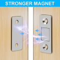 Punch-free Ultra-thin Invisible Door Stopper Sliding Door Wardrobe Door Magnetic Closer Cabinet Catch Latch. 