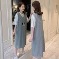 Maternity Dress Summer Wear Suit Outing Fashion Dress Summer Western Style Summer Skirt Trendy Hot Mom Cool Top. 