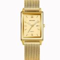 Fashion Gold Watch for Womens Stainless Steel Quartz Wristwatch Women's Watches Ladies Calendar Clock. 