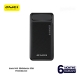 Awei P6K 20000mAh Fast Charging Dual USB Port Powerbank Micro USB and Type C Input Power Bank Black. 
