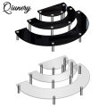 Qiunery Dessert Cupcake Stands Set Of 3 Cup Cake Treat Stand 3 Tier Acrylic Cupcake Stand Display Shelves Riser Dessert Display Tower For Party Wedding Collectibles Figures.