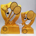 Celebrate Sporting Achievements With The Exclusive Badminton Tournament Sports Trophy Combo - Trophy Set. 