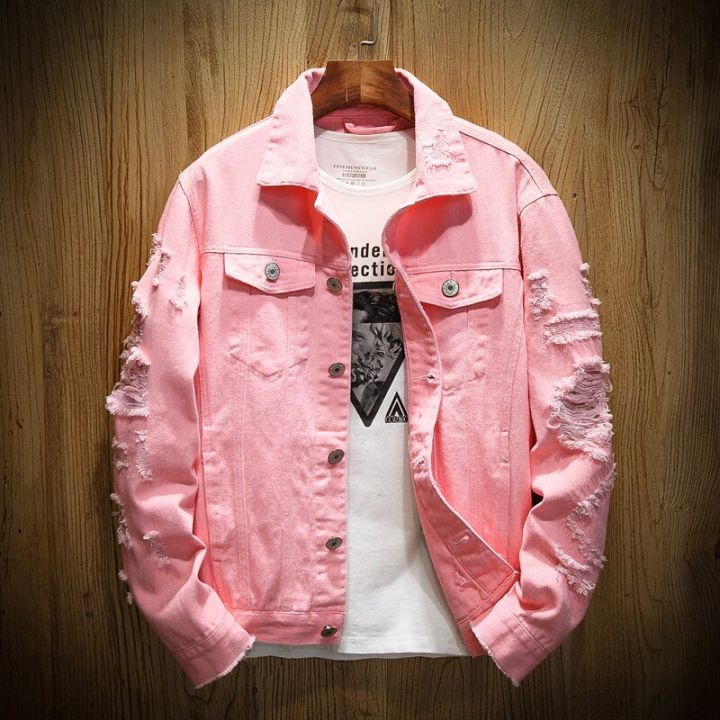 Autumn%20Men's%20Jean%20Jacket%20Slim%20Fit%20Cotton%20Denim%20Jacket%20Red%20We%20Black%20Ripped%20Hole%20Jean%20Coats%20Men%20Outwear%20Plus%20size%20-%20Image%203