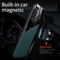 【3C VictoryEagle】Lereach for realme case leather car magnetic silicone frame. 