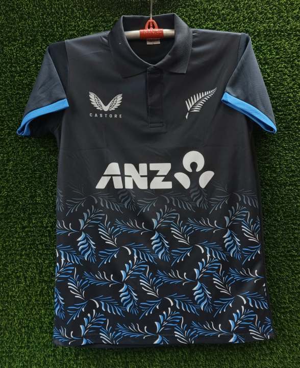 New Zealand Jersey New Jersey Collar Jersey Short Sleep Jersey Premium Quality Jersey Collar Jersey cricket Jersey 2026 new Jersey