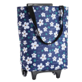 2X Folding Shopping Bag Lady Big Cart Shopping Bag Storage Bag Portable Buy Vegetable Trolley with Wheels Market.