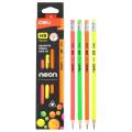 Deli EU51800 Neon Graphite HB Pencil – Pack of 12 Pcs. 