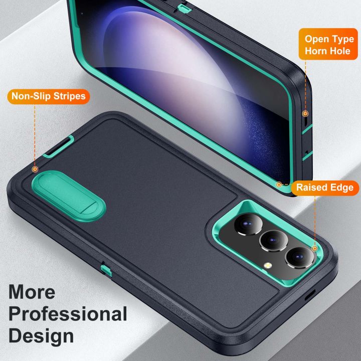 3%20In%201%20Full%20Cover%20Shockproof%20Phone%20Case%20With%20Stand%20For%20Samsung%20Galaxy%20S24%20Thick%20Hard%20Phone%20Casing%20Contrasting%20Colors%20Fashion%20Phone%20Cover%20Shell%20-%20Image%205