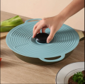 Silicone Microwave Bowl Cover Cooking Pot Pan Lid Food Fresh Covers Spill-proof Self Sealing Lids Kitchen Cookware Accessories 1Pcs. 