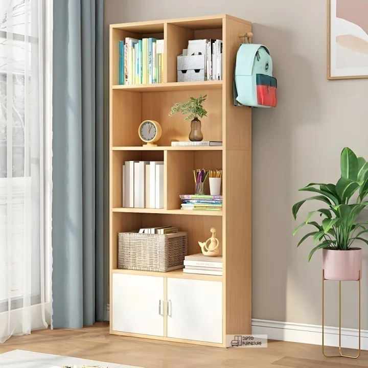 Modern%20Library%20Book%20Shelf%20Standing%20Display%20Shelve%20Rack%20Engineered%20Wood%20Bookcase%20Bookshelf%20Showpiece%20Rack%20with%20Storage%20Cabinet%20-%20Image%202