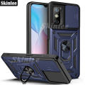 Phone Case Tecno Spark6 Go Back Cover Hard Armor Shockproof Camera Protection Handphone Casing for Tecno Spark 6 Go Cover Cases Car Magnetic Navigation Holder Ring Cover. 