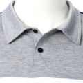 Men Short Sleeve Polo Shirt Casual Top Contrast Color Design Striped Ribbon Decoration Summer Fashion Men Polo Shirt. 