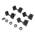 4Pcs Guitar Tuning Pegs Electric Bass Tuner Peg Guitar Open Gear Tuning Pegs Machine Heads for Fender Jazz Bass Guitar Black. 