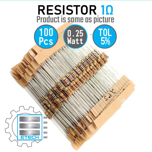 HUABAN 100 stuks 1 Watt 1W 100R 100 Ohm 5% koolfilmweerstand
