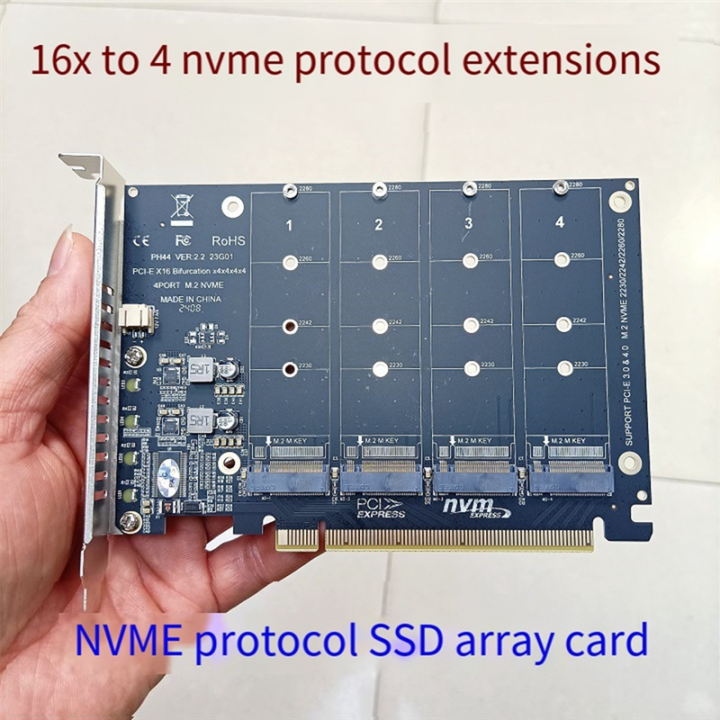 Hard%20Disk%20Expansion%20Card%20PCI-E16X%20Slot%20to%204%20NVME%20Solid%20State%20Drive%20-%20Image%202