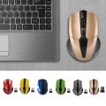 2.4Ghz Wireless Mouse 1200DPI Adjustable Home Office Computer Game Optical Gaming Cordless Mice,Yellow. 