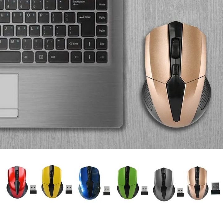 2.4Ghz%20Wireless%20Mouse%201200DPI%20Adjustable%20Home%20Office%20Computer%20Game%20Optical%20Gaming%20Cordless%20Mice,Yellow%20-%20Image%202