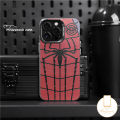 MissConnie Casetify Cool Trendy Brand MARVEL Spider Man Couples Phone Case Compatible for IPhone 15 11 14 12 13 Pro Max 14 15 Plus X XR XS Max Shockproof Plating Metal Soft Silicone Cover. 