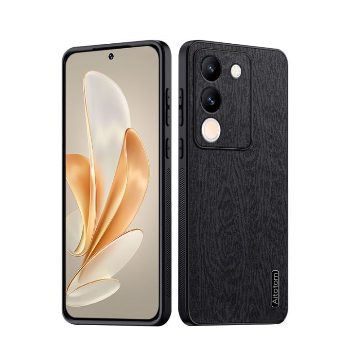 Vivov29e%20Back%20Shell%20Tree%20Leather%20Pattern%20Phone%20Case%20For%20vivo%20V2relax9e%20V29%20E%20V%2029E%205G%20Y200%206.67%20inch%20Soft%20Frame%20Protect%20Cover%20Fundas%20-%20Image%203