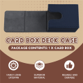 Card Case Deck Box Sleeved Cards Deck Game Box for Yugioh Binders: 100+, Drak Blue.