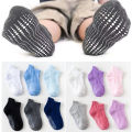 6 pairs Candy Color Baby Socks Cotton Soft Casual Kids Socks Baby Boys Girls Non-slip Floor Sock. 