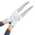 TOLSEN 7" Internal Circlip Pliers, Bent (180mm, 7 inch) Dipped Handle Model: 10082. 
