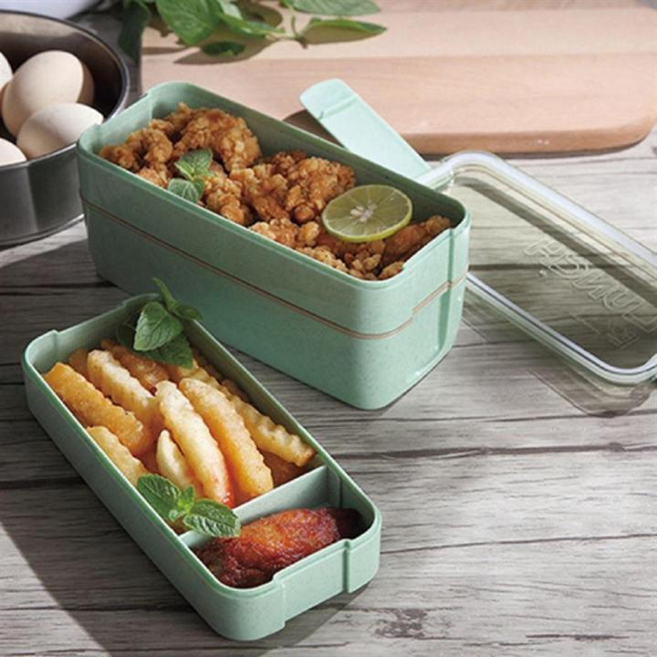 Bento Lunch Box Set With Bento Lunch Bag,Re-usable Airtight Food Storage Containers, Dishwasher Safe,900 ML