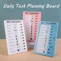 Reusable Daily Task Planning Board Detachable Chores Checklist Board Self-discipline Punch Card Wall Hanging Memo Multi Purpose Student Task Boards.