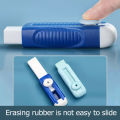 Pencil Eraser Useful Labor-saving Push Pull Rubber Creative Wiping Stationery for Kids Students Drawing Writing School Supplies. 