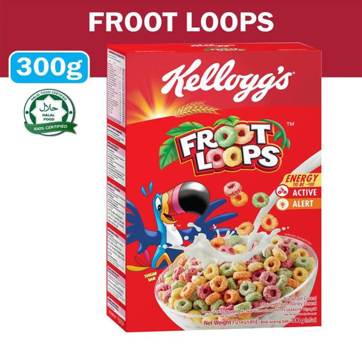 Kelloggâ??s Froot Ring Loops 300gm