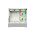 Aptech CS40 With 3 ARGB Fans Desktop Gaming White Casing. 