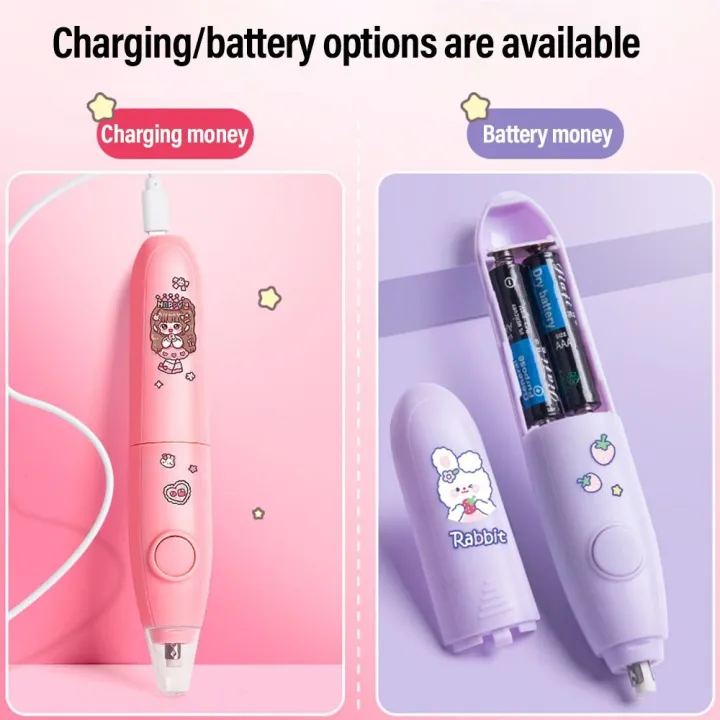 Cartoon%20For%20Sketch%20Writing%20Drawing%20Students%20Rechargeable/Battery%20Powered%20Automatic%20Pencil%20Eraser%20Electric%20Eraser%20Correction%20Tools%20-%20Image%205