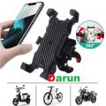 Metal Bike Mobile Holder For mobile phone bracket motorcycle bicycle takeaway rider -Black.
