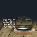 Durable Cork Coasters with Lip for Drinks Absorbent Thick Rustic Saucer with Holder Heat & Water Resistant  Reusable Natural Round Coasters for Bar Glass Cup Table. 