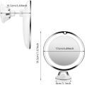 Flexible 10X Magnifying Mirror LED LightingTouch Screen Makeup Light Portable Dressing Table Makeup Vanity Lamp Use AAA Battery.