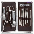 Professional Nail Pedicure Set Stainless Steel Nail Cutting Machine Kit Tool -12 pcs. 