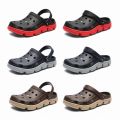 Spring And Summer Soft Bottom Men Beach Shoes Hollow Breathable Travel Sandals Slippers.