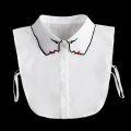 Formal False Collar Women Embroidery Faux Col Half Shirt Blouse Collars Sweater Shirt Detachable Collars Accessories Sarcasmsm. 
