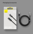 Baseus PD100W USB C Cable for MacBook 2021 2020 5A Fast Charging USB Type C Cable For Xiaomi Samsung Huawei Data Wire Phone Charging Cable. 